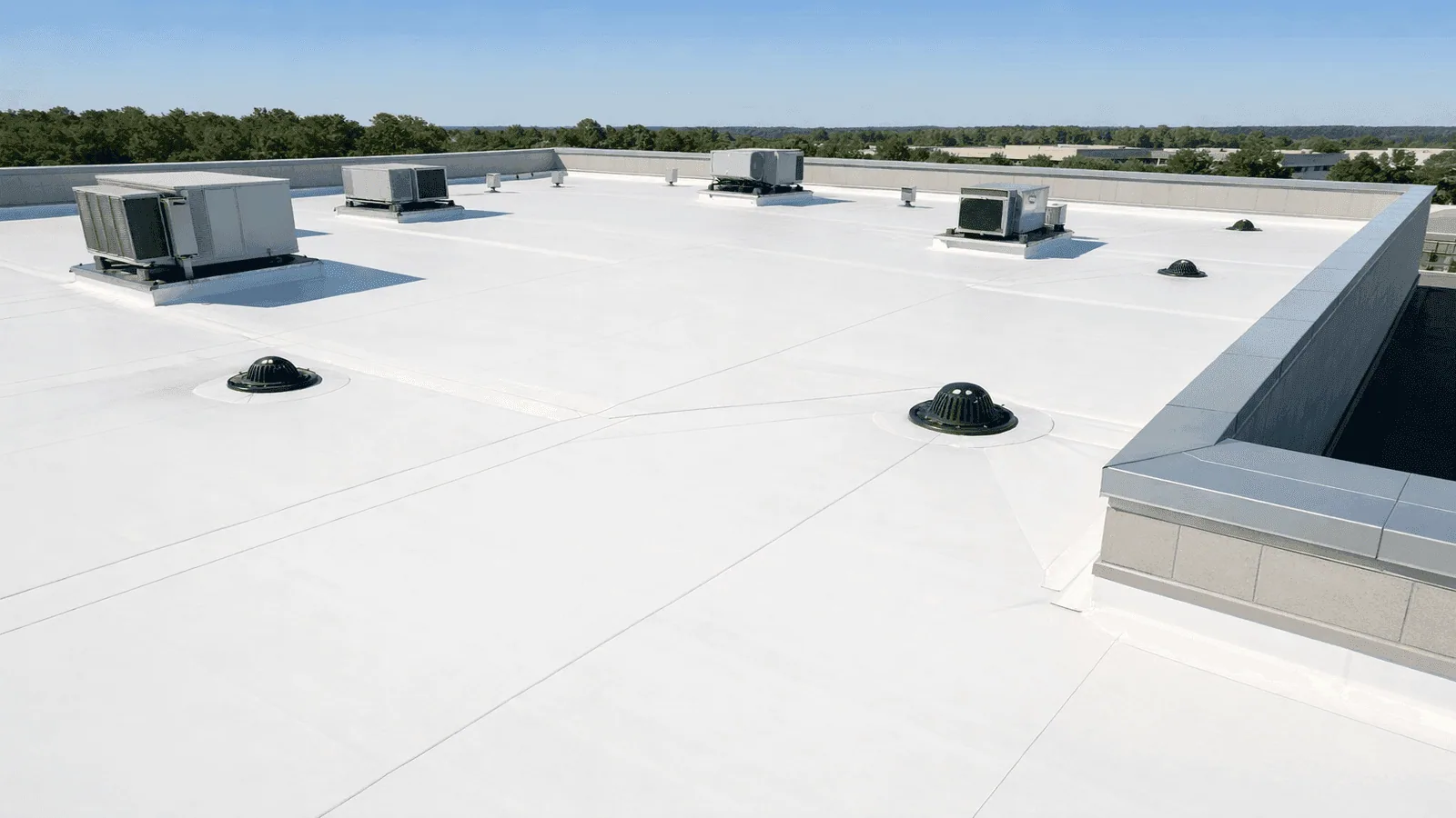Heat and UV Commercial Roof Damage Repair in Pomona