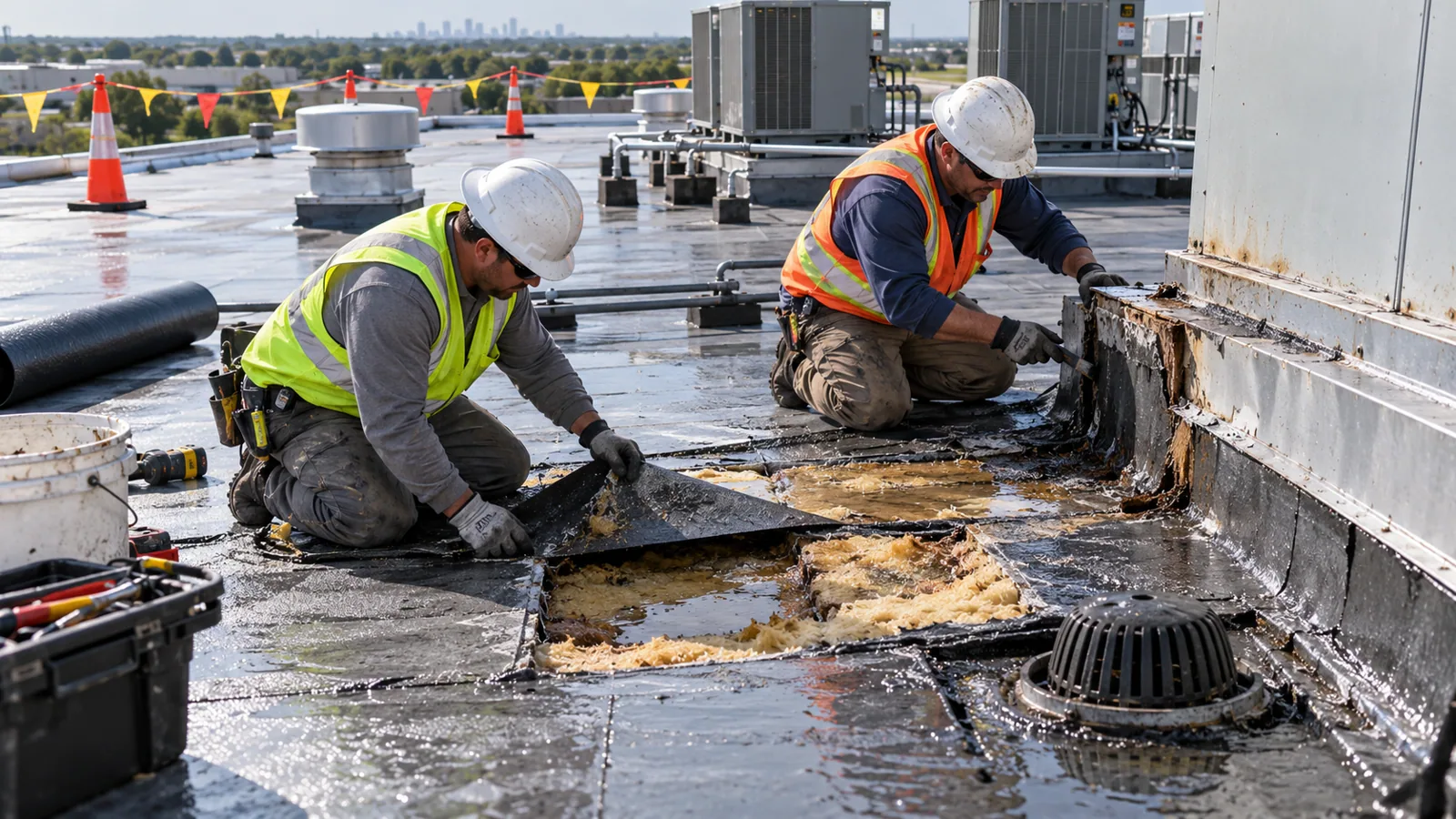 Commercial Roof Leak Repair in Pomona, CA